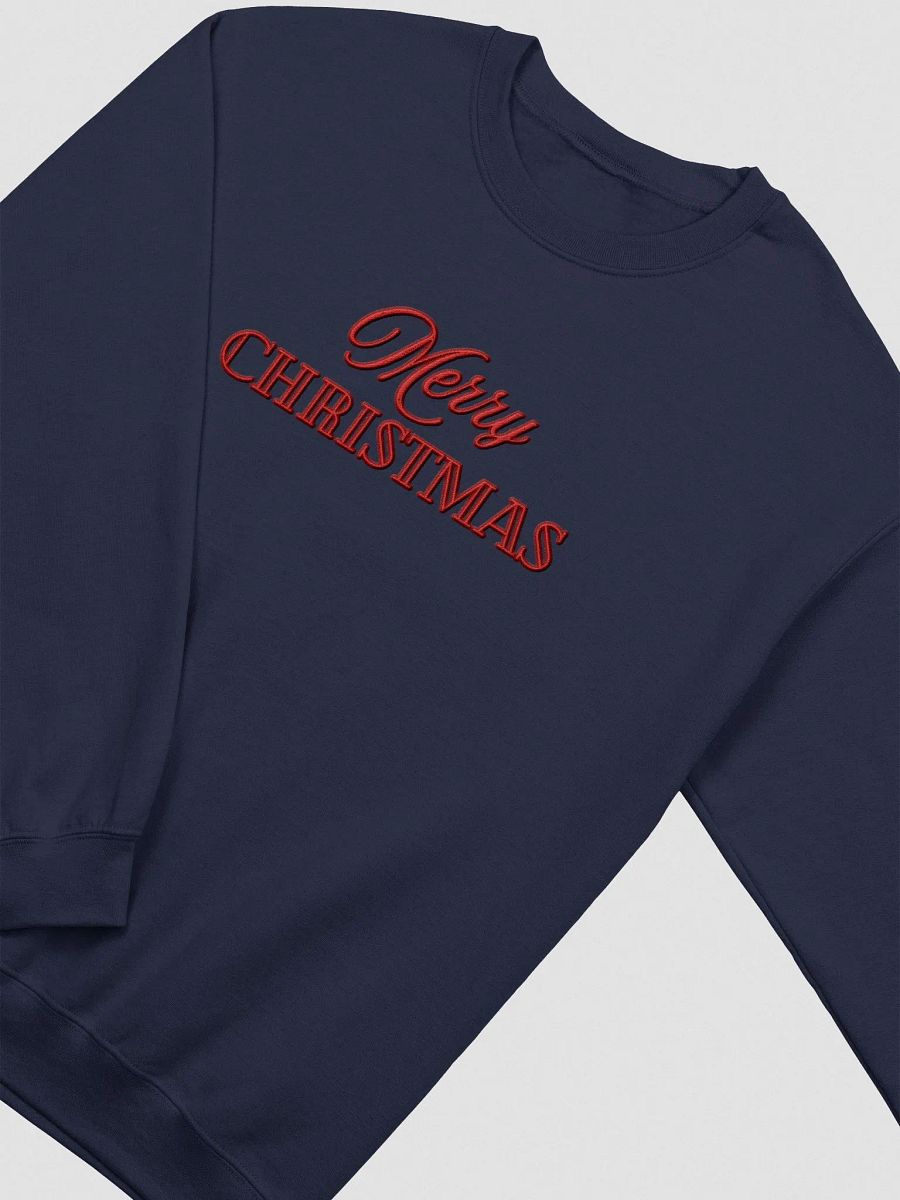 Festive Merry Christmas Embroidery Crewneck product image (3)