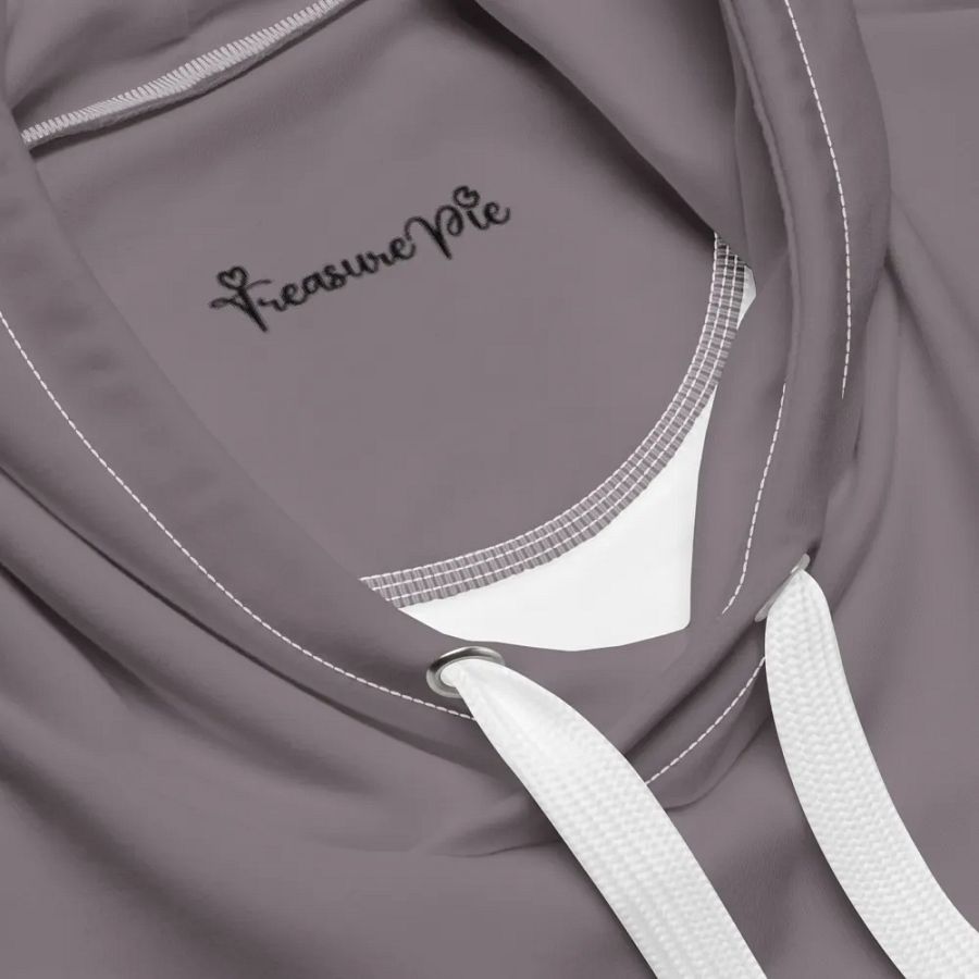 Plain Medium Gray True Summer Unisex Recycled Polyester Heavyweight Premium Hoodie by Treasure Pie product image (7)