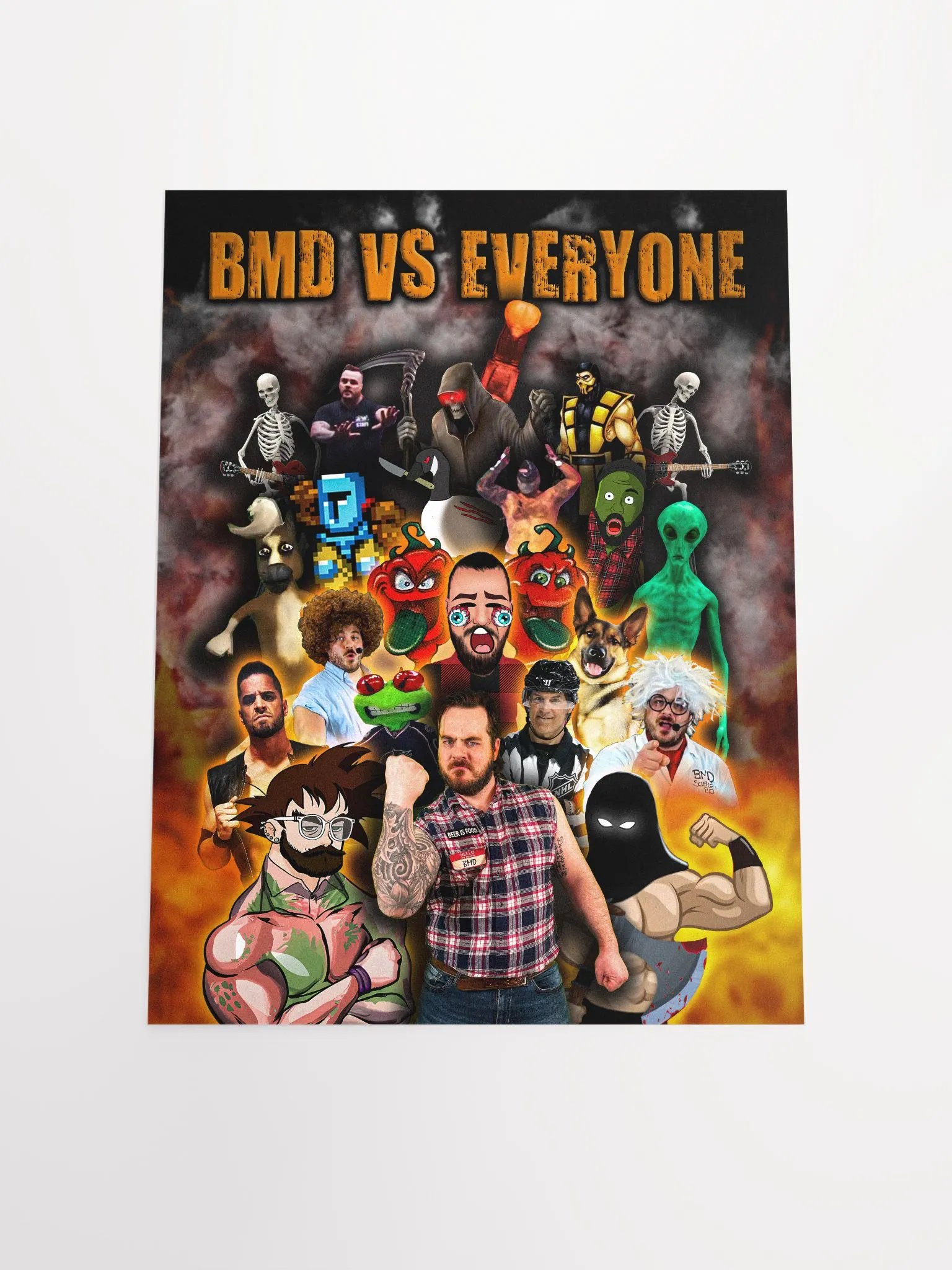BMD vs EVERYONE Wrestling Poster product image (4)