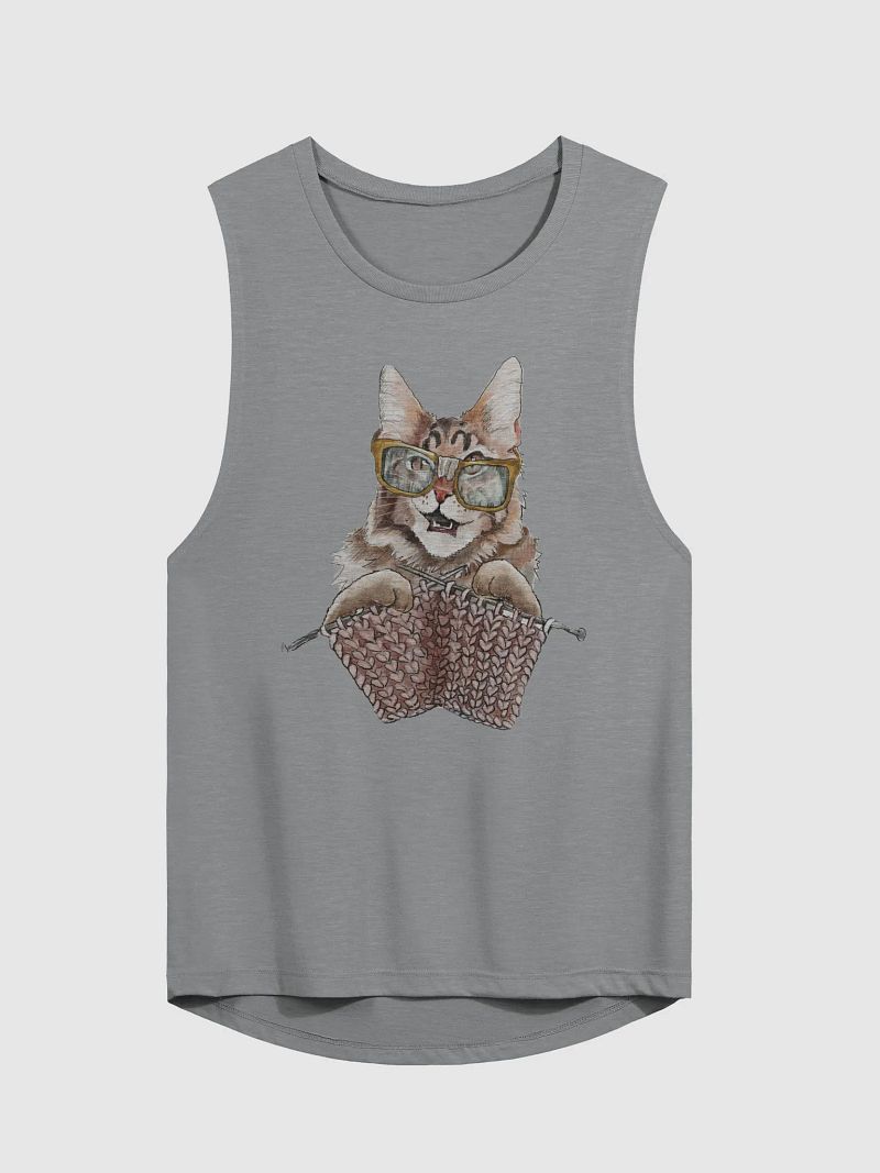 Knitting Cat Tank