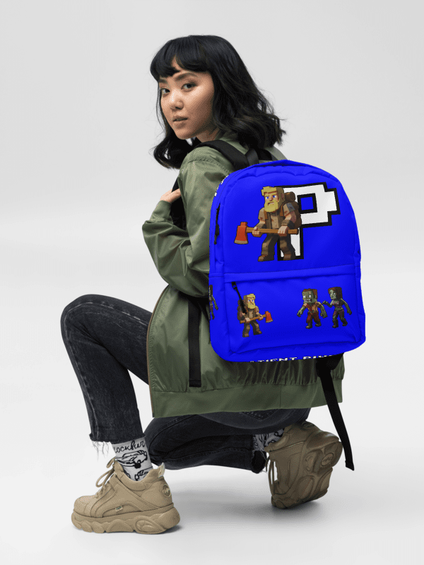 Patient PixelZ All-Over Print Backpack (Blue) product image (7)