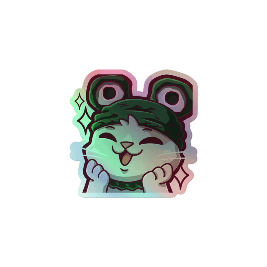 Holo Frog Sticker product image (1)