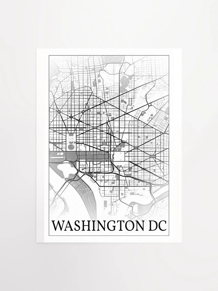 Washington DC, District of Columbia, USA, city map print product image (3)