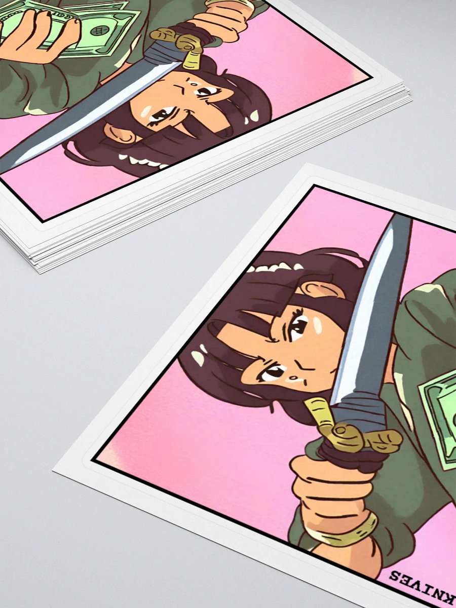 GET THE KNIFE STICKER product image (4)