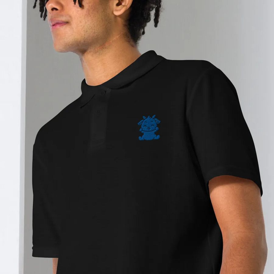 BLUE LOGO Unisex Polo Shirt product image (6)