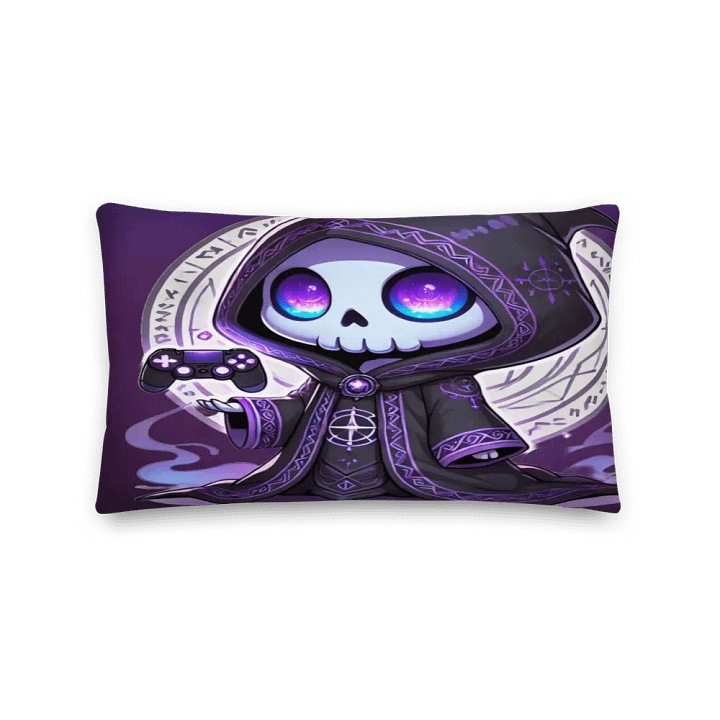 GrimmyReaperSyn: Embrace the Shadows Pillow product image (2)