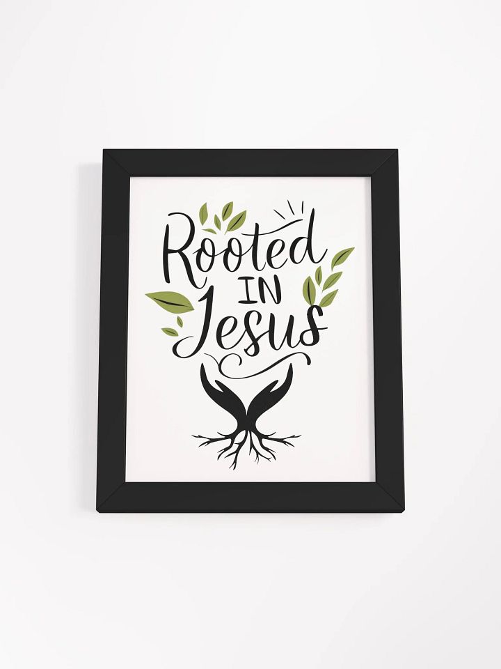 Rooted In Jesus Inspirational Wall Art product image (1)