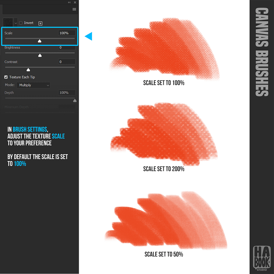 HABOOK Photoshop Canvas Brushes product image (3)