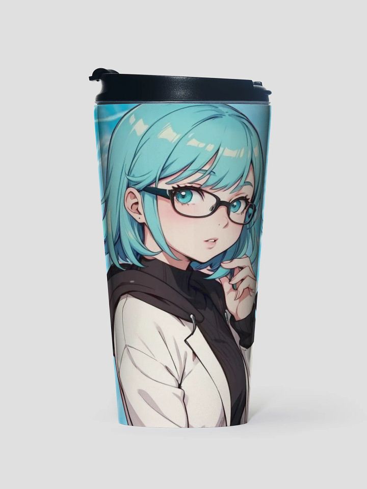 (Aqua WAIFU) K Stainless Steel Travel Mug product image (1)