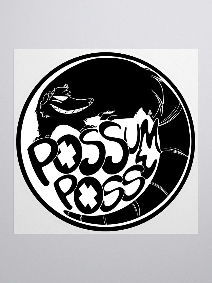 Possum Posse Stcker BLK product image (2)