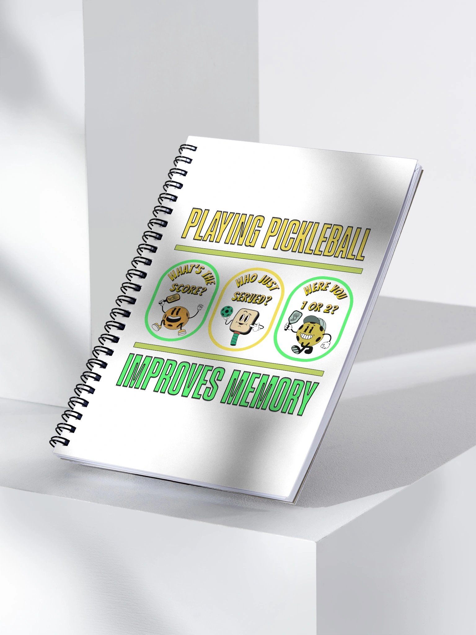 Playing Pickleball Improves Memory Lane Notebook product image (3)
