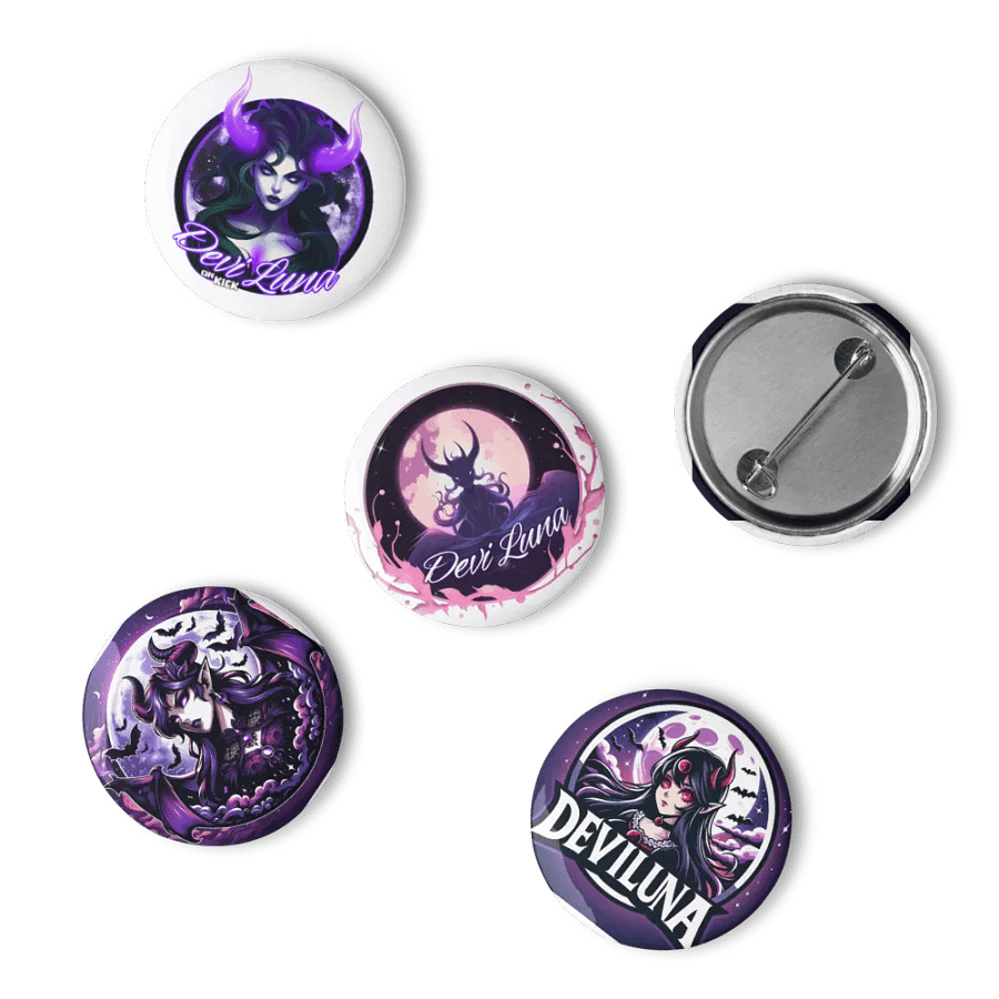 Set of 5 DeviLuna Pins product image (15)