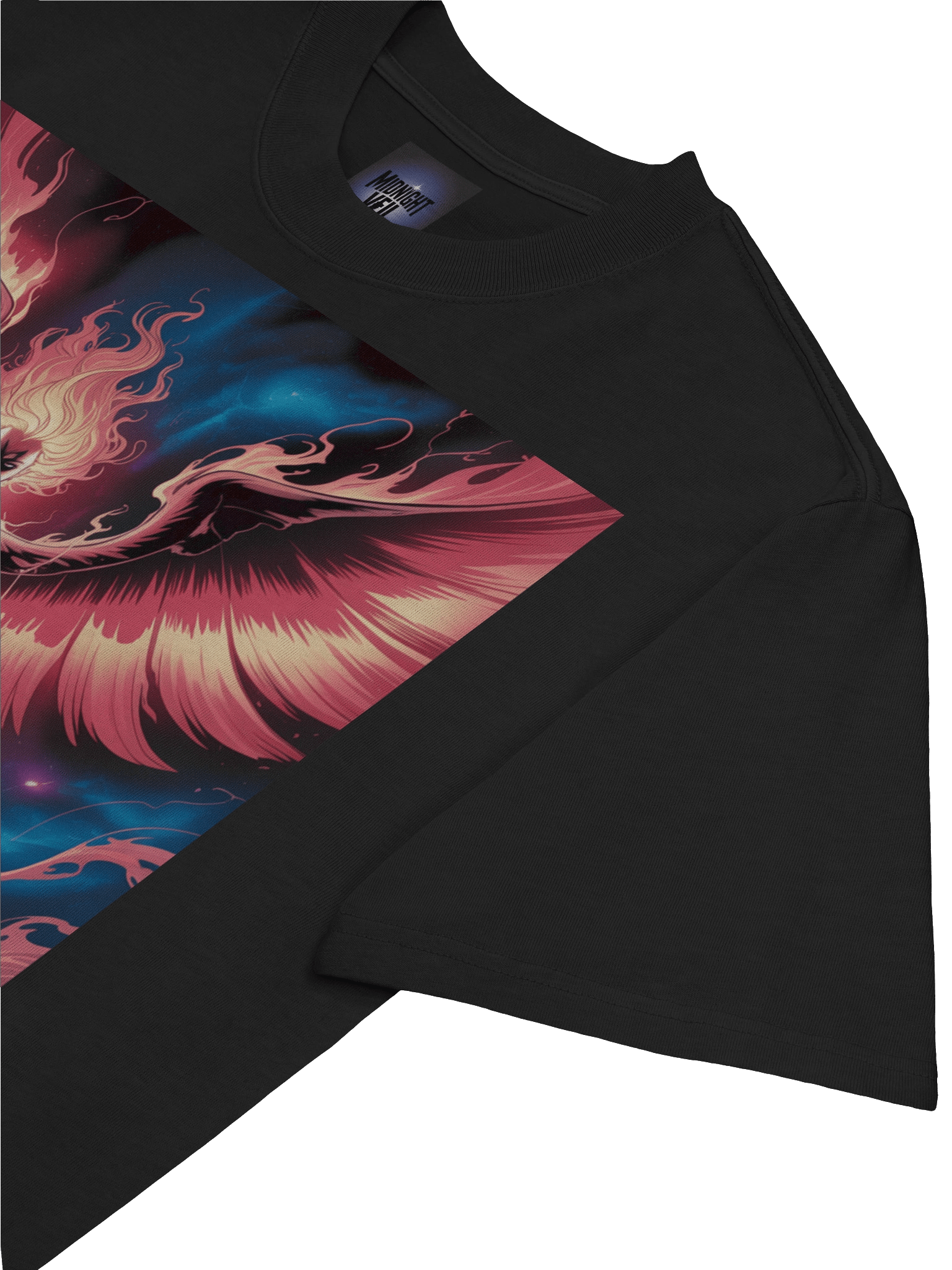 Dark Phoenix Stellar Blaze Oversized Faded T-Shirt – Inferno Wing Ascent product image (7)