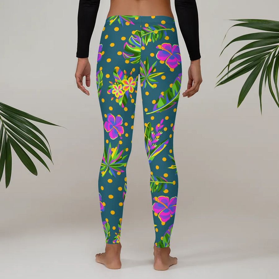 Green All-Over Print Leggings product image (5)