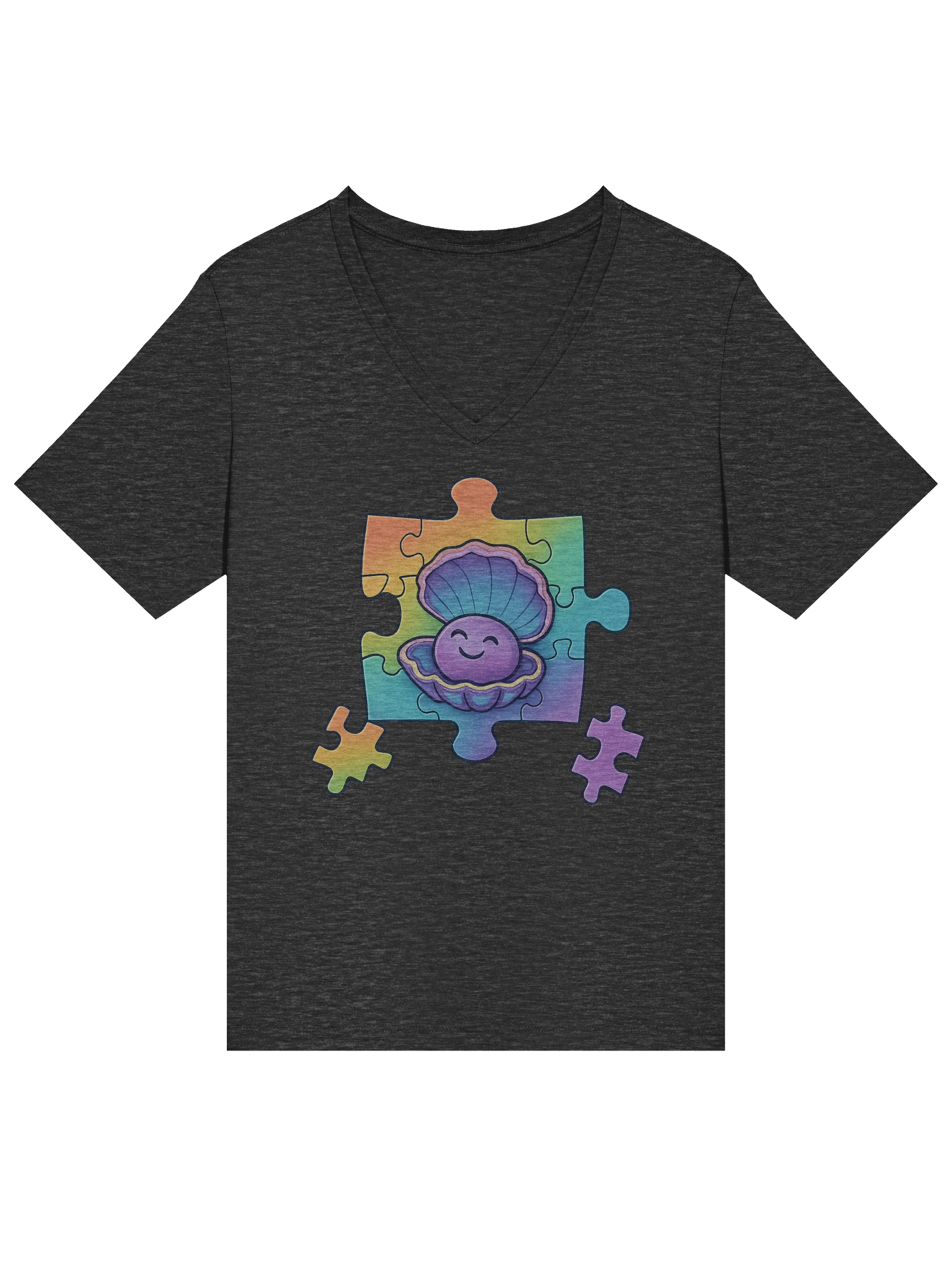 Vibrant Puzzle Piece TISM TRIBE V-Neck product image (3)