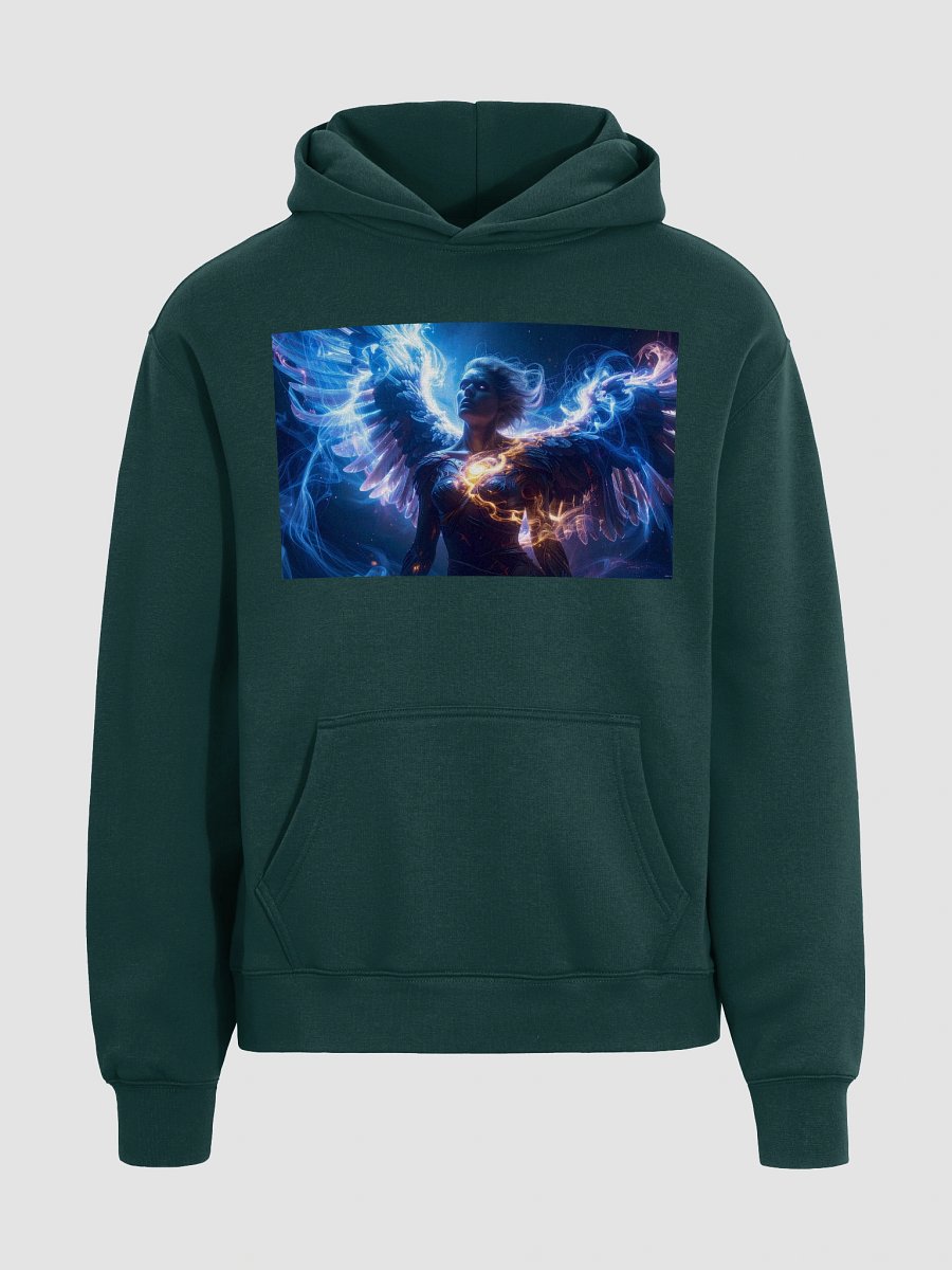 Pixel Wing Silhouette Oversized Hoodie product image (3)