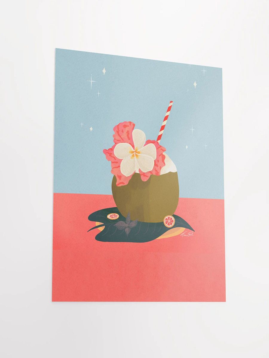 Juicy Coconut Drink • Matte Paper Poster product image (6)