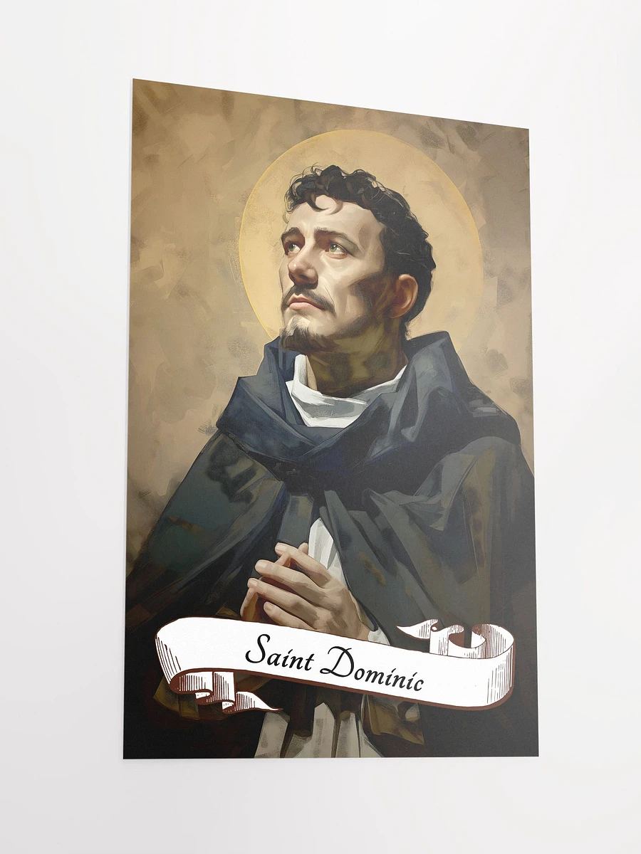 Saint Dominic Patron Saint of the Dominican Republic, Astronomers, Natural Scientists, Falsely Accused Matte Poster product image (4)