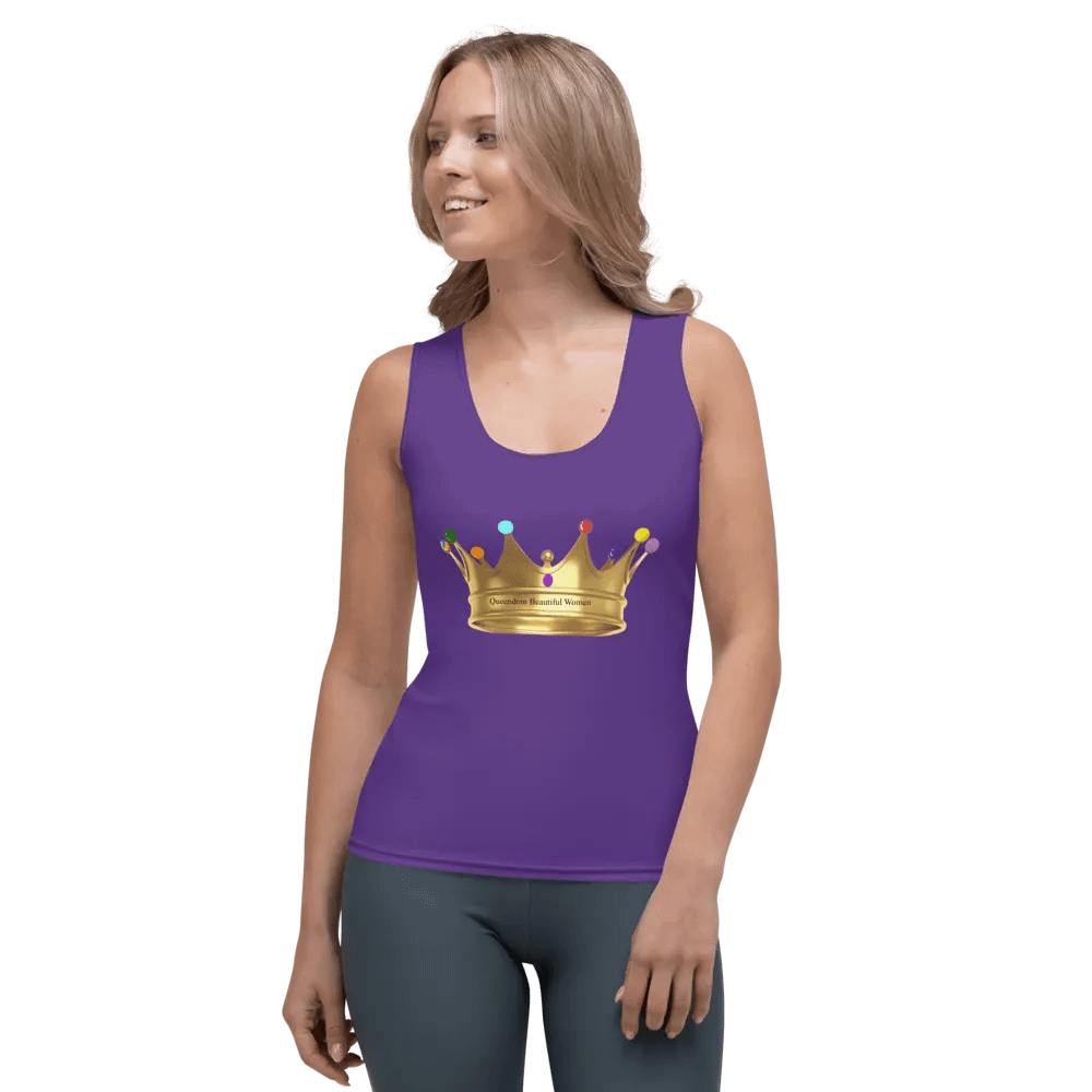 Queendom Beautiful Women Crown Tank Top/Purple (TM) product image (3)