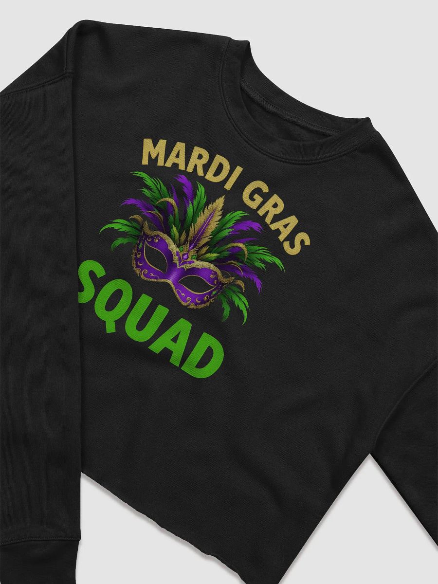 Mardi Gras Squad Crop Sweatshirt product image (6)
