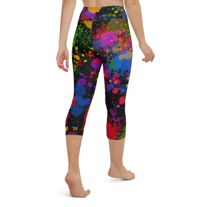 JokersVibe Graffiti Style Capri Leggings product image (1)