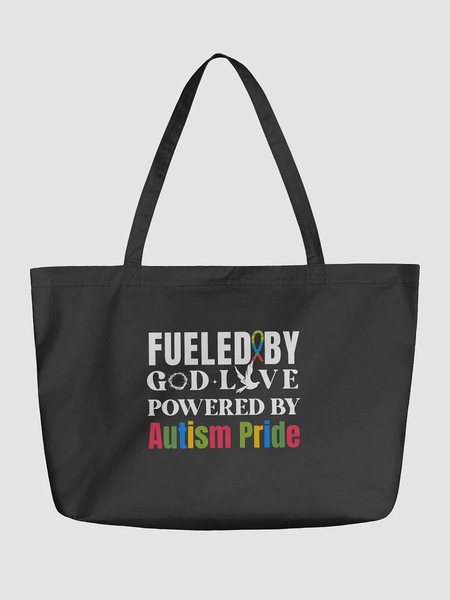 Fueled By God, Powered By Autism Pride, Autism Eco Tote Bag product image (1)