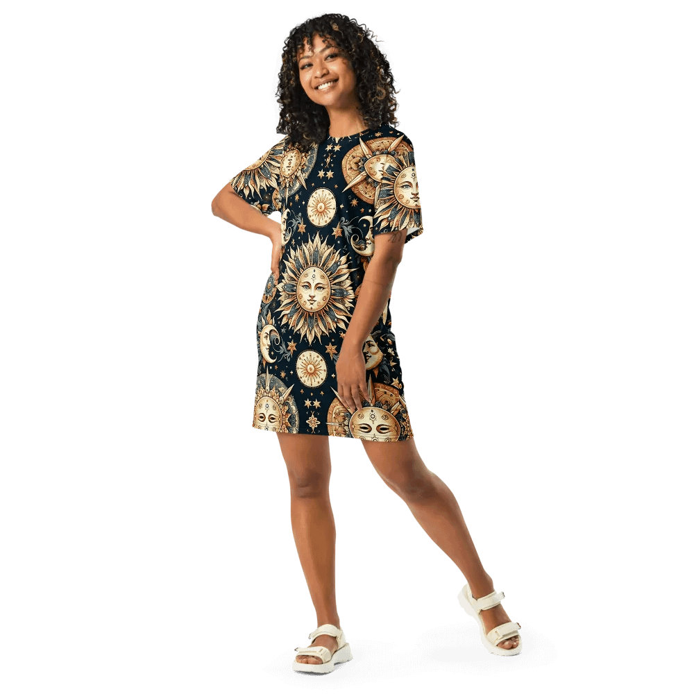 All-Over Print T-Shirt Dress product image (9)