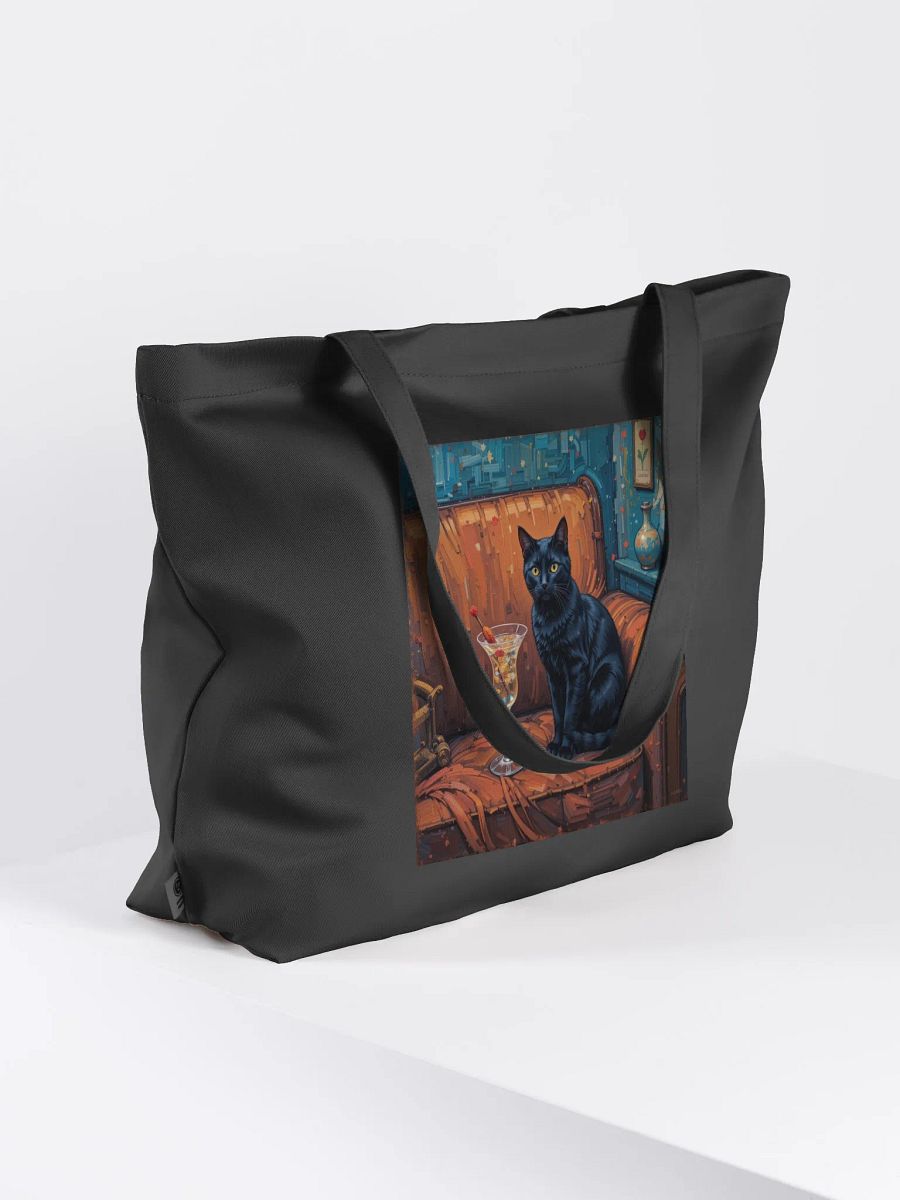BLACK CAT ON COUCH NEXT TO MARTINI product image (4)