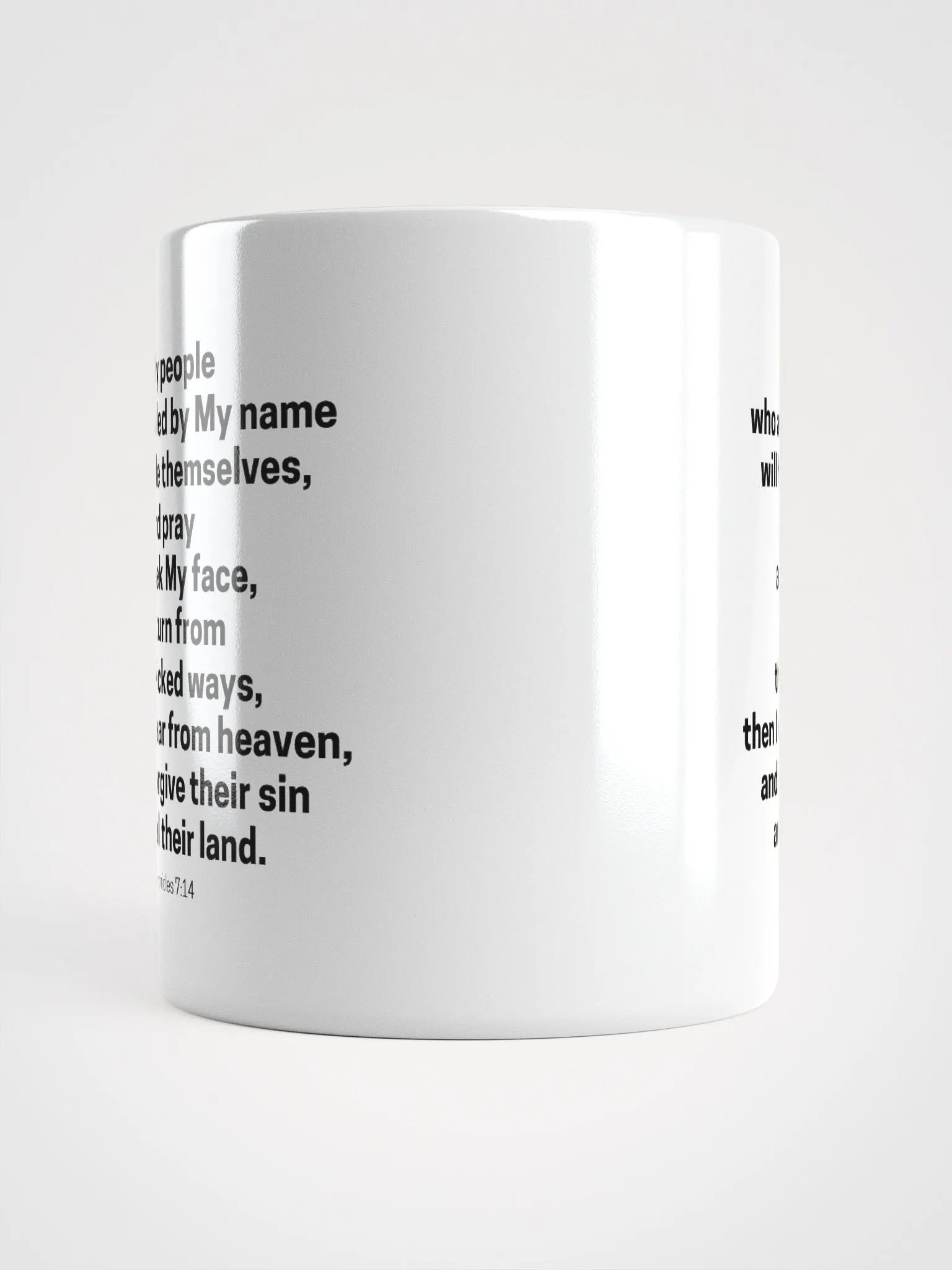 If My People Who Are Called By My Name 2 Chronicles 7:14 Design 2 White Glossy Mug 11/15/20oz product image (5)