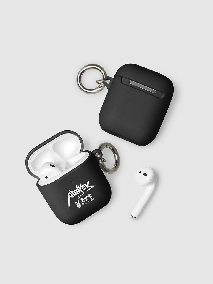 Audrey and Kate Official Square White Logo AirPod Case product image (2)