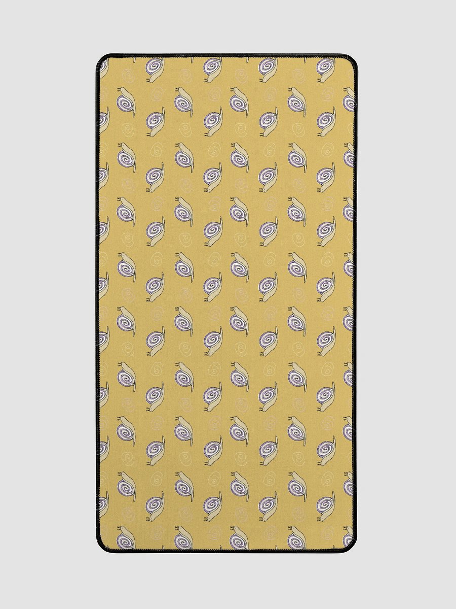 Snail Doodle Patterned Desk Mat, yellow product image (2)