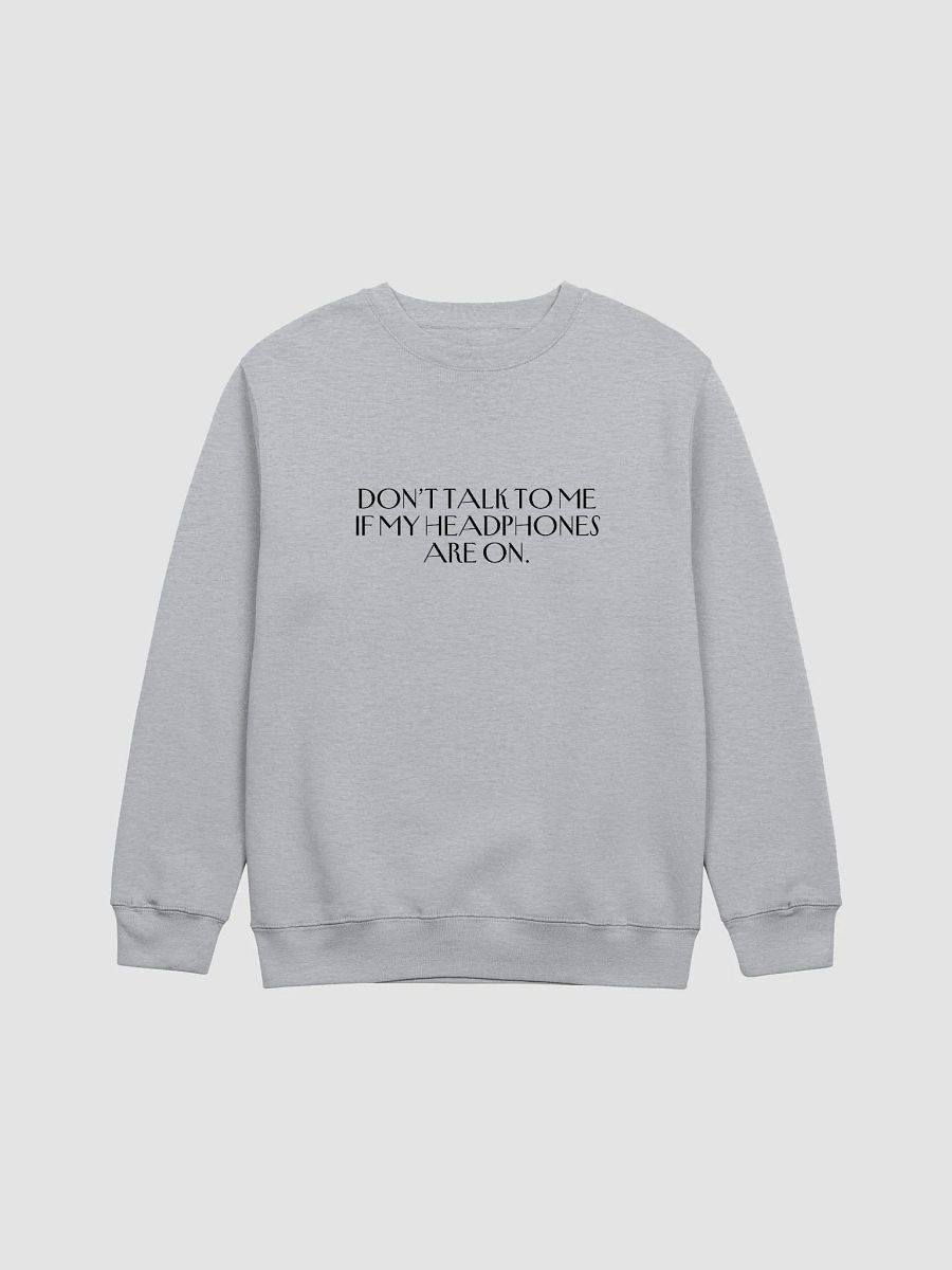 HEADPHONES ON (variant 1) printed crewneck product image (6)