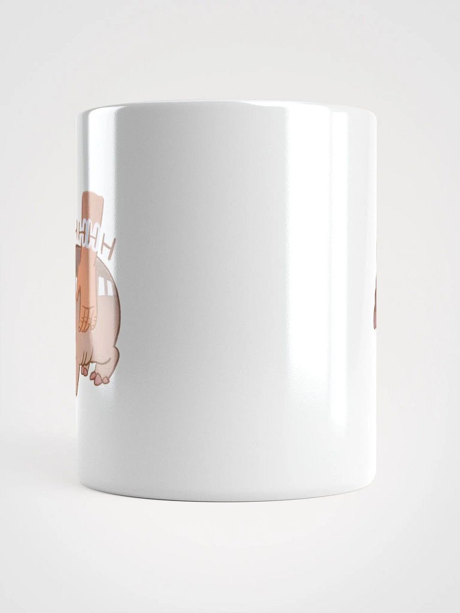 Ahhhh Moo Deng Surprised Hippo Comic White Glossy Mug product image (5)