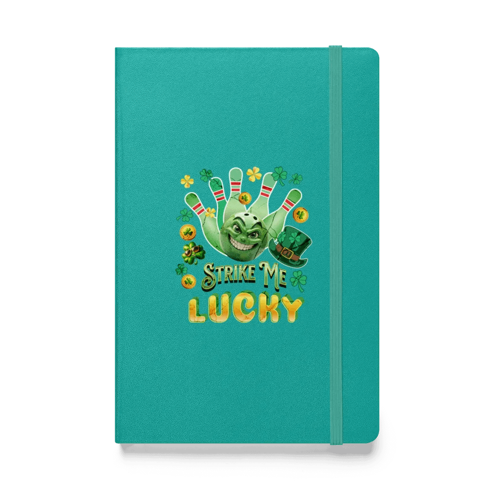 Strike Me Lucky Bowling Hardcover Notebook product image (1)