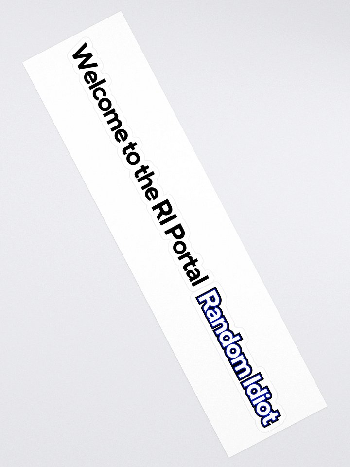 Random Idiot ENG Tagline Cut Stickers (Single) product image (2)