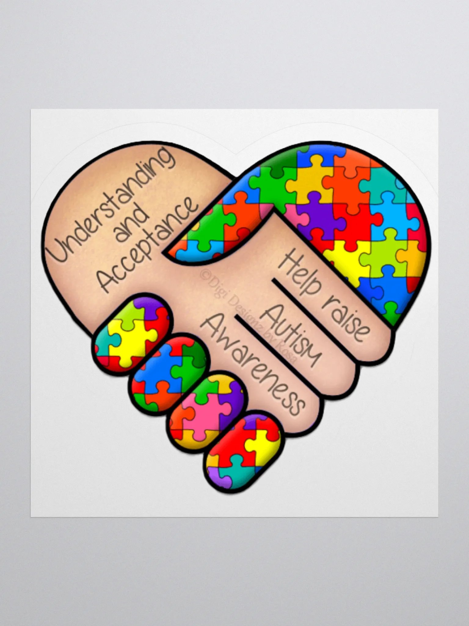 Autism Awareness Kiss Cut Stickers product image (2)