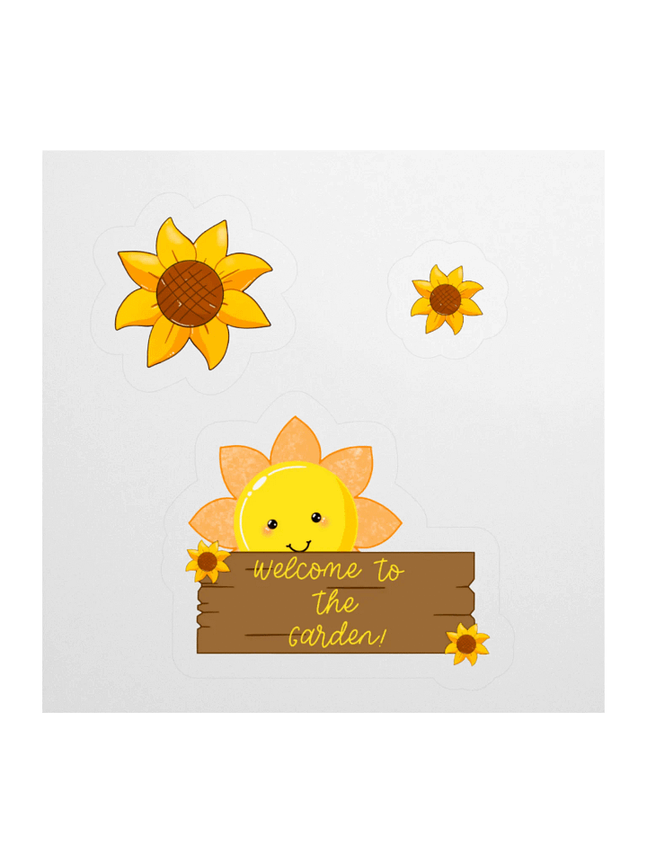 Cheerful Garden Welcome Sticker Set product image (2)