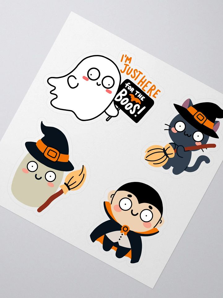 Kiss-Cut Cute Halloween Stickers Sheet – 