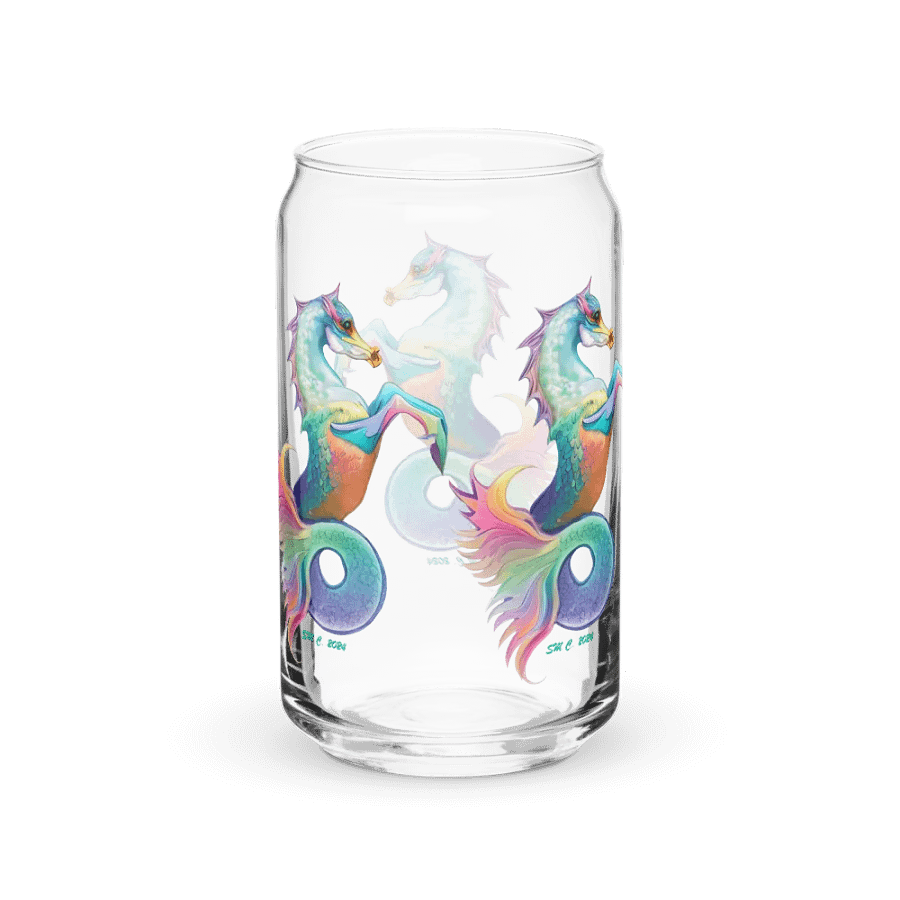 Mythical Seahorse Unicorn Can-Shaped Glass product image (38)