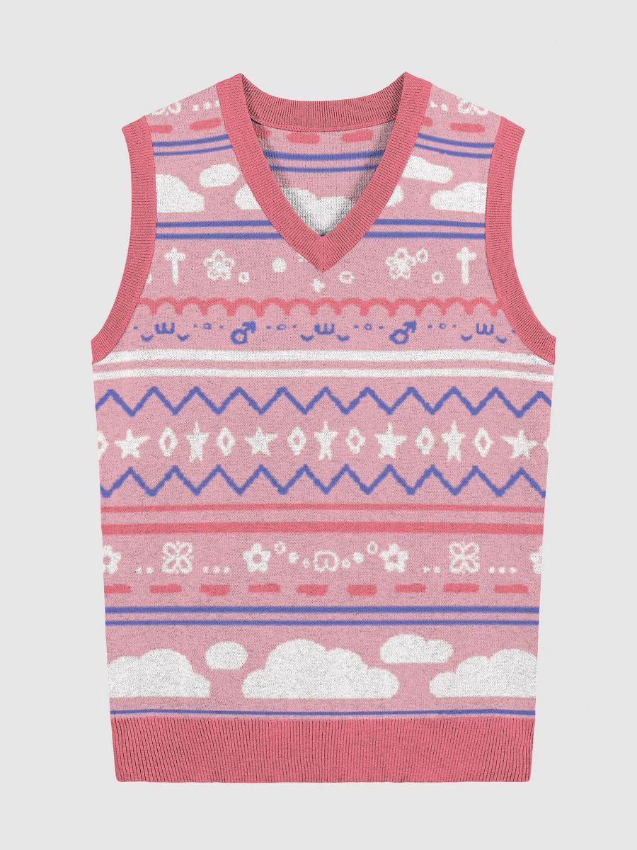 Cloudy Christmas Vest - Pink product image (2)