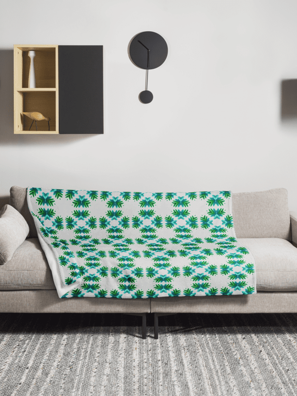 Symmetrical Botanical Bliss Throw Blanket product image (1)