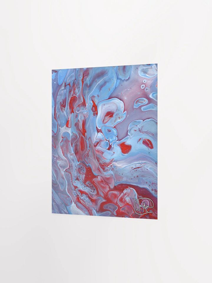 Neon Blue Fluid Acrylic Print product image (2)
