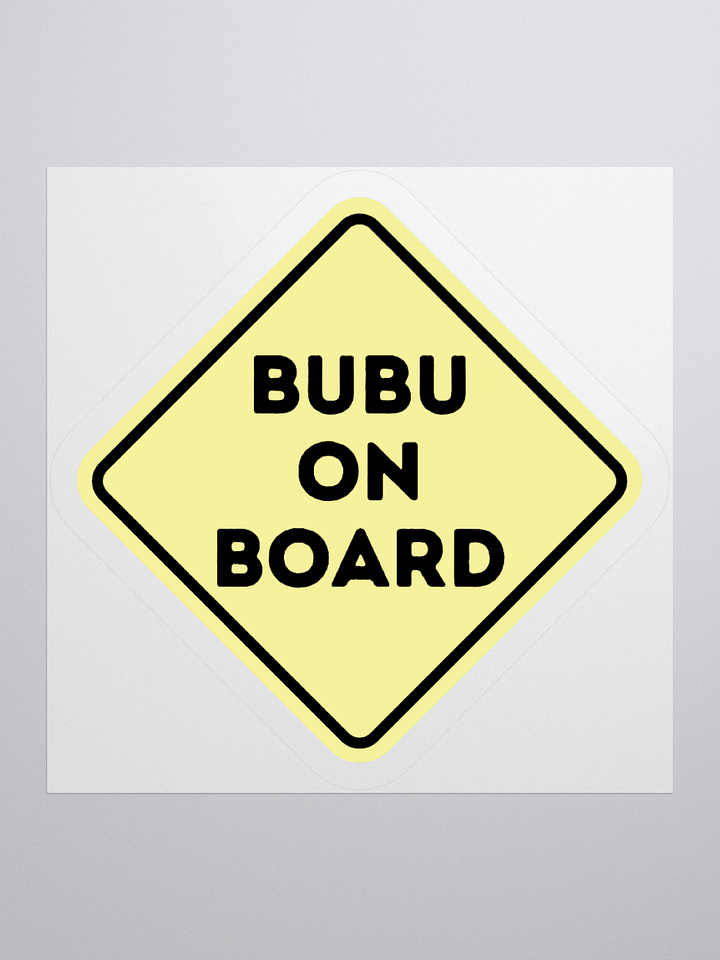 Bubu on Board Sticker product image (1)