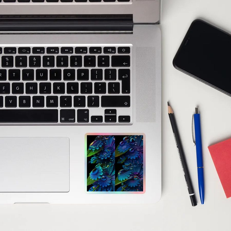 Kawaiikitten Exclusive Premium Dew Drop Holographic Sticker product image (12)
