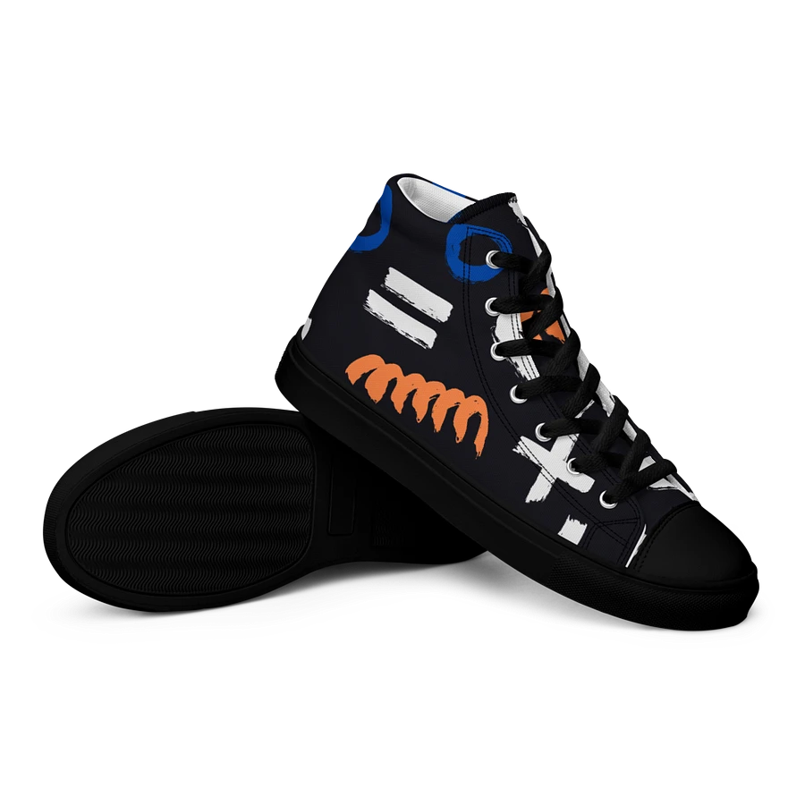 Geometry Men's High Top Canvas Shoes product image (33)