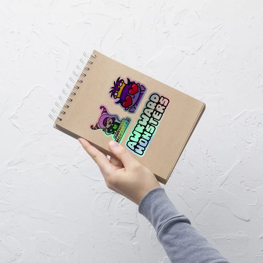 AwkwardMonsters Holo Stickers product image (6)