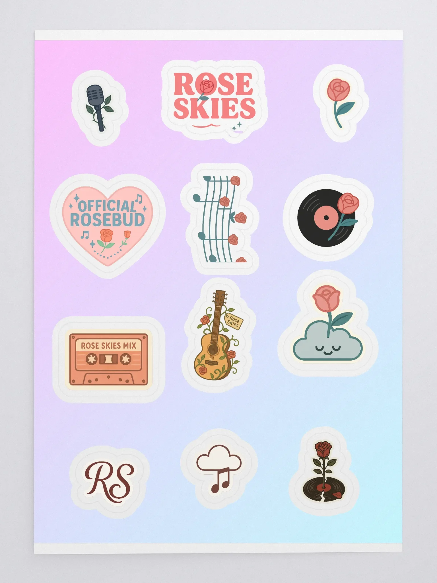 Musical Blooms Sticker Sheet product image (3)