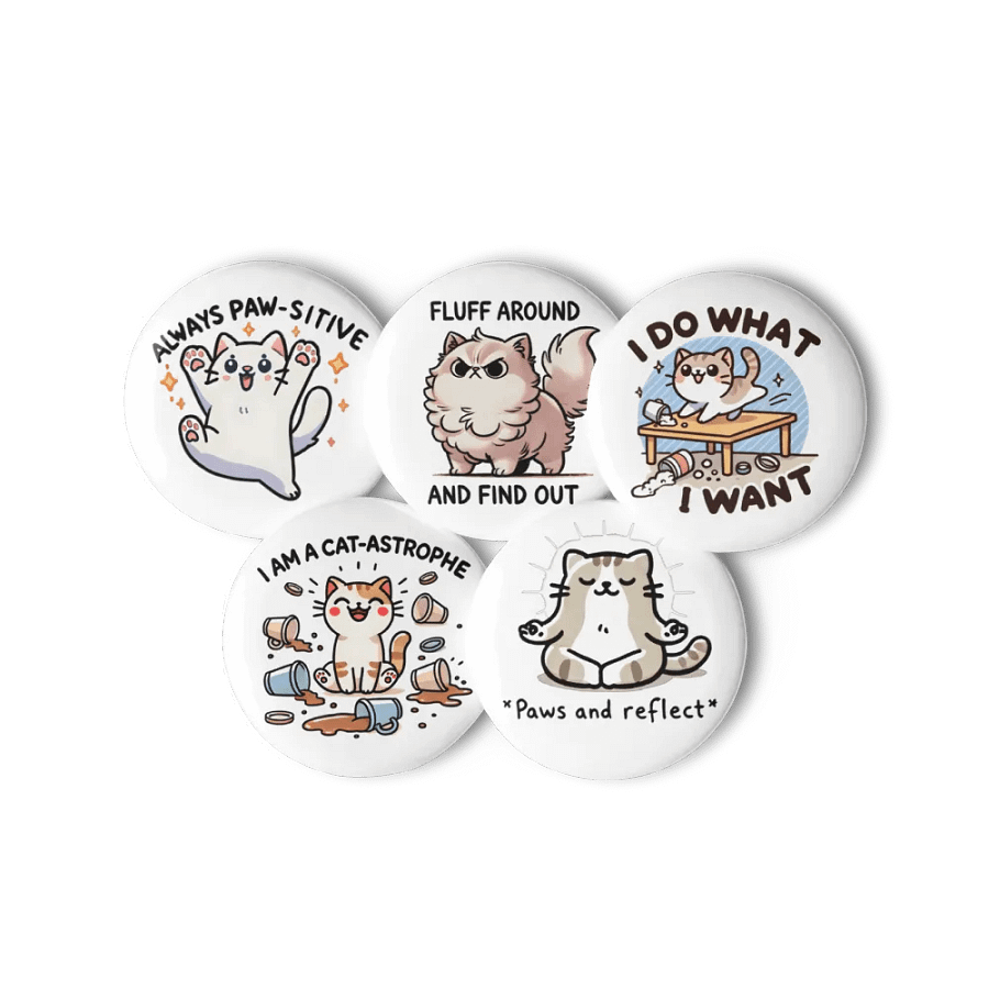 KittyPuns Enamel Pin Set product image (5)