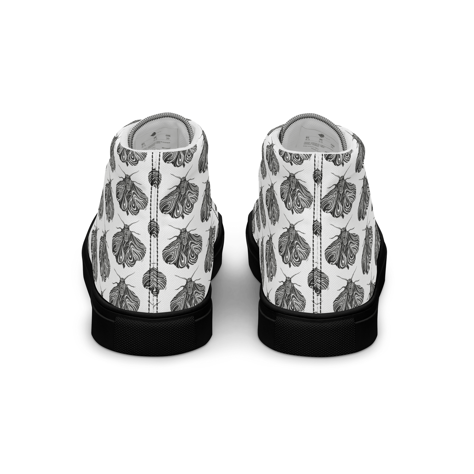 Moth - Men's High Top Canvas Shoes product image (7)
