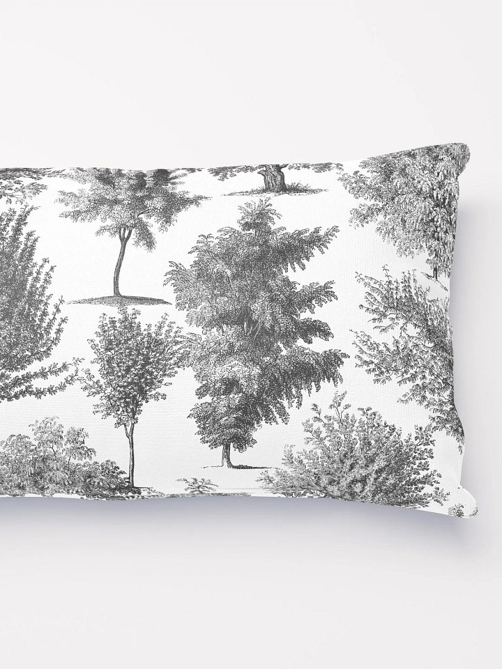 Black Woodland Trees Throw Pillow product image (1)